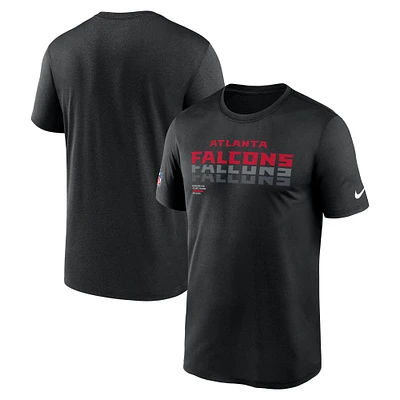 T-shirt Nike Performance noir Atlanta Falcons Sideline Legend pour homme