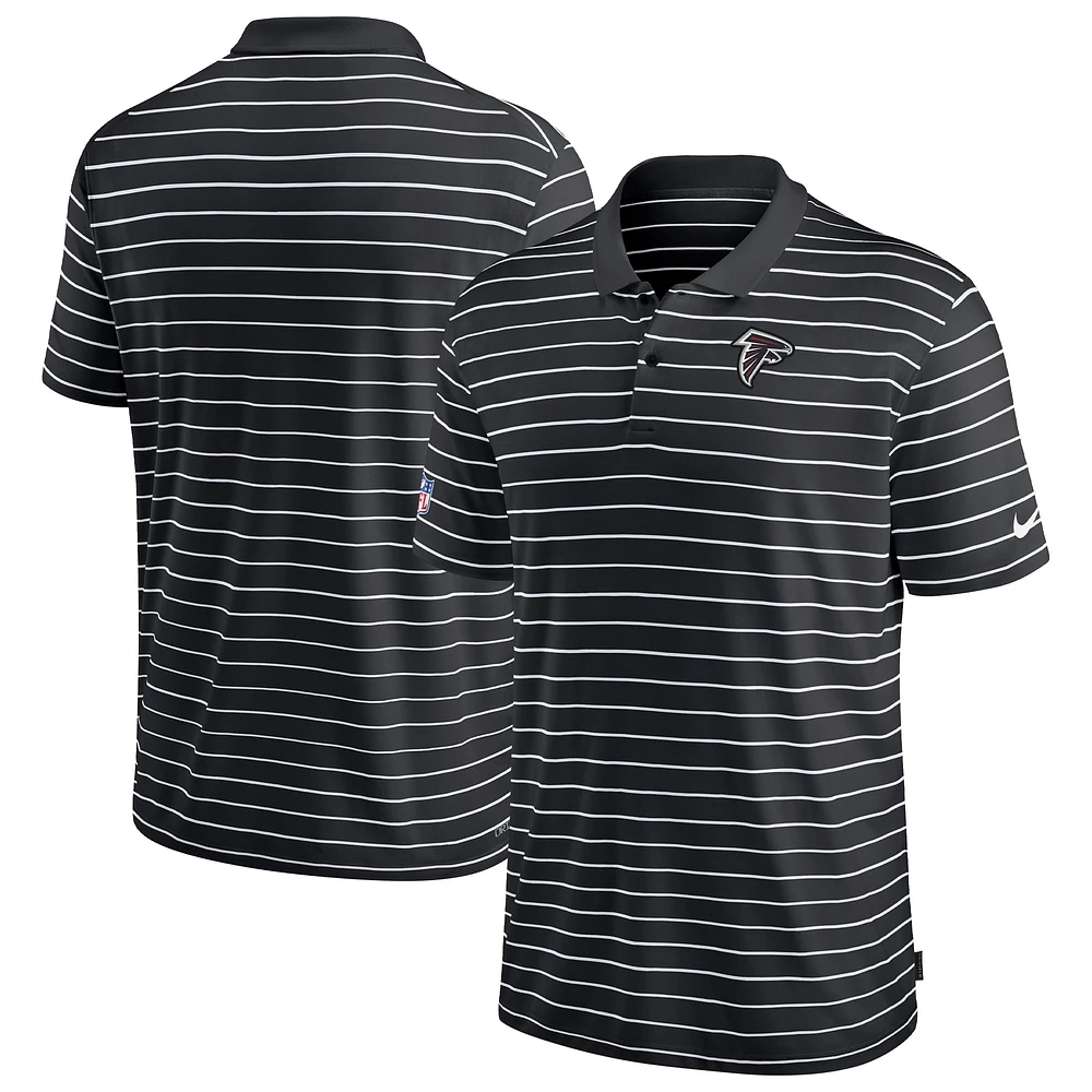 Polo de performance Nike pour hommes, noir, Atlanta Falcons Sideline Lock Up Victory