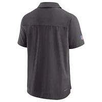 Men's Nike Black Atlanta Falcons Sideline Lockup Performance Polo