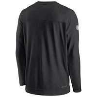 Sweat-shirt Nike noir pour hommes des Atlanta Falcons Sideline Lockup Performance