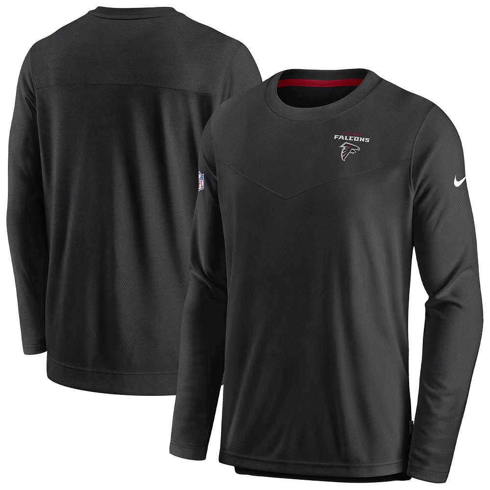 Sweat-shirt Nike noir pour hommes des Atlanta Falcons Sideline Lockup Performance