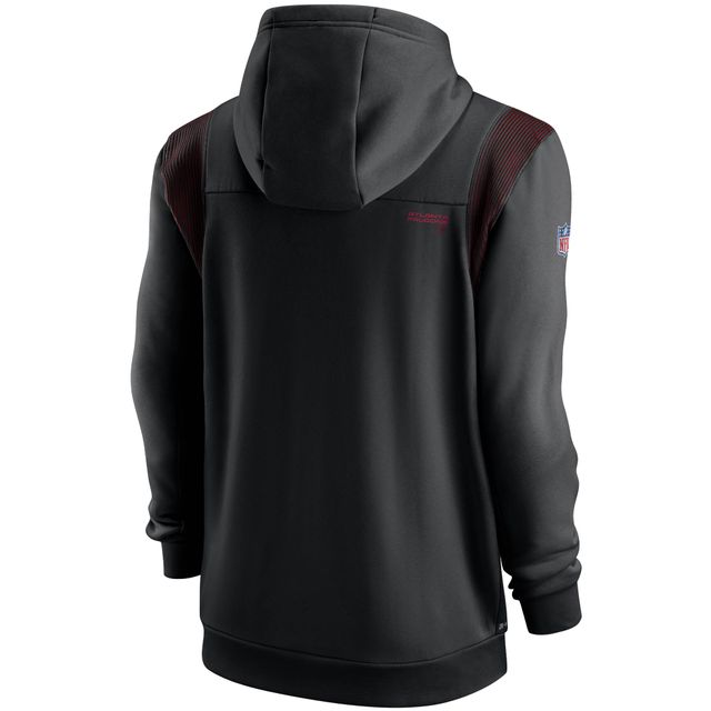 Atlanta Falcons Nike Mascot Performance Full-Zip Hoodie - Black/Gray