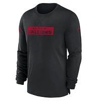 Men's Nike Black Atlanta Falcons Sideline Player Performance Long Sleeve T-Shirt