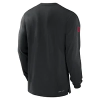 Men's Nike Black Atlanta Falcons Sideline Player Performance Long Sleeve T-Shirt