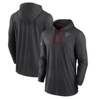 Men's Nike Black Atlanta Falcons Sideline Pop Performance Pullover Long Sleeve Hoodie T-Shirt