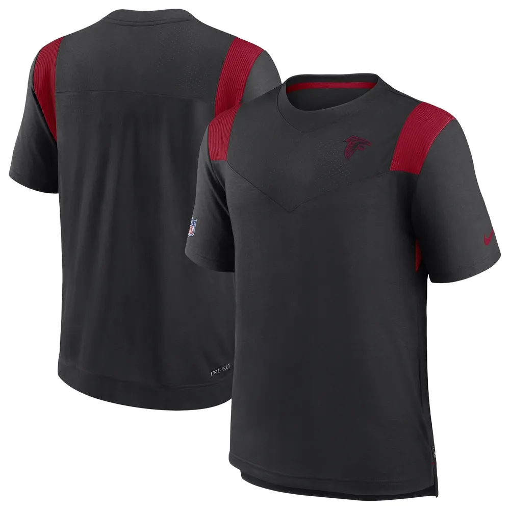 T-shirt Performance Player des Atlanta Falcons Sideline Tonal Logo Nike noir pour homme