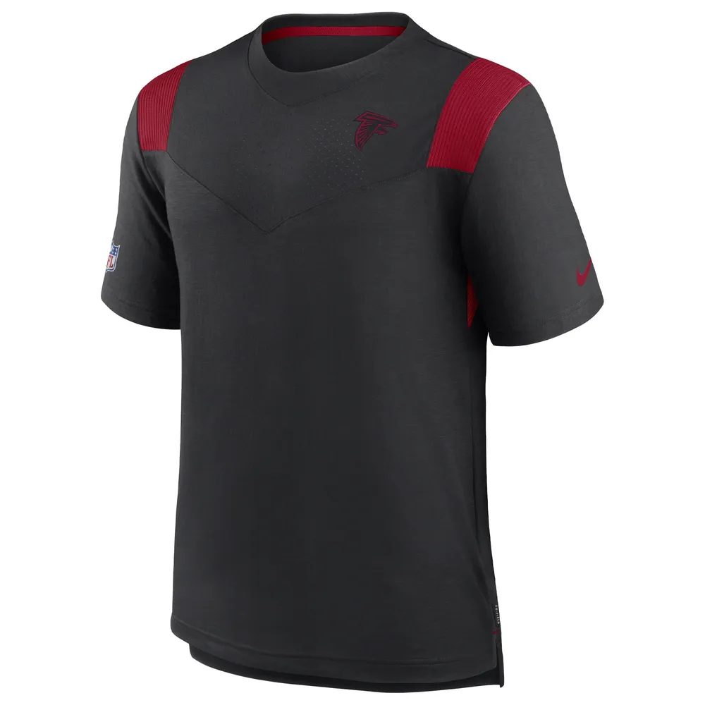 T-shirt Performance Player des Atlanta Falcons Sideline Tonal Logo Nike noir pour homme