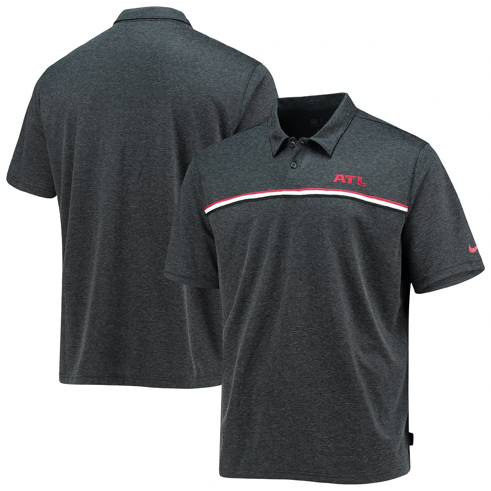 Polo de début saison Nike Atlanta Falcons Team Sideline pour homme, noir