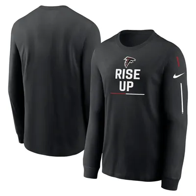 Atlanta Falcons Nike Team Slogan Long Sleeve T-Shirt - Black