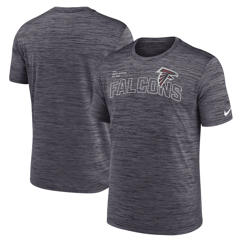 T-shirt Nike Atlanta Falcons Velocity Arch Performance pour homme noir