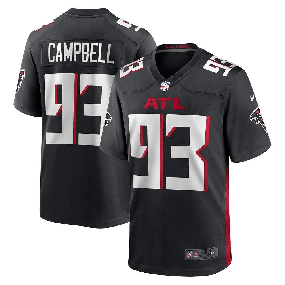 Maillot de joueur Atlanta Falcons Nike Calais Campbell noir pour homme