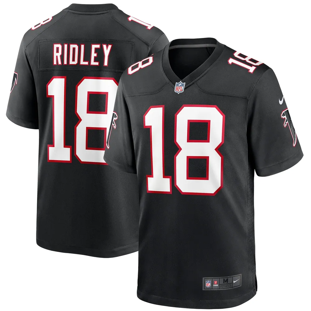 Nike Atlanta Falcons No18 Calvin Ridley Red Women's Stitched NFL Limited Rush 100th Season Jersey