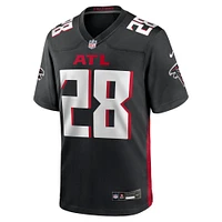 Maillot de match Nike Carlos Washington Jr. noir pour homme des Falcons d'Atlanta