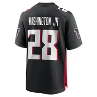 Maillot de match Nike Carlos Washington Jr. noir pour homme des Falcons d'Atlanta