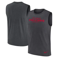 Men's Nike Charcoal Atlanta Falcons Primetime Legend Performance Muscle Tank Top