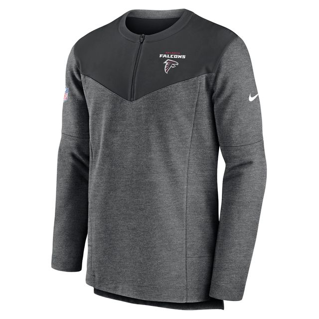 Haut à quart de zip performance Nike Atlanta Falcons Sideline Lockup pour homme, anthracite