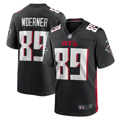 Maillot de match Nike Charlie Woerner des Atlanta Falcons pour homme, noir