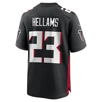 Maillot de match Nike DeMarcco Hellams noir pour homme des Atlanta Falcons