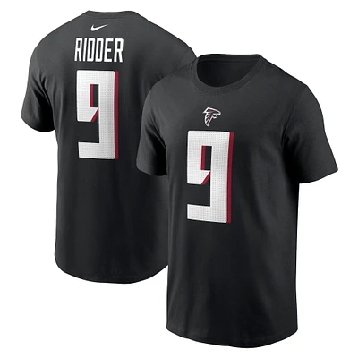 T-shirt avec nom et numéro de joueur des Atlanta Falcons Nike Desmond Ridder pour homme, noir