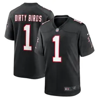 Lids Dirty Birds Atlanta Falcons Nike Throwback Game Jersey - Black