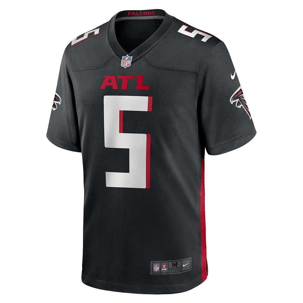 Maillot de match joueur Nike Drake London des Atlanta Falcons pour homme, noir