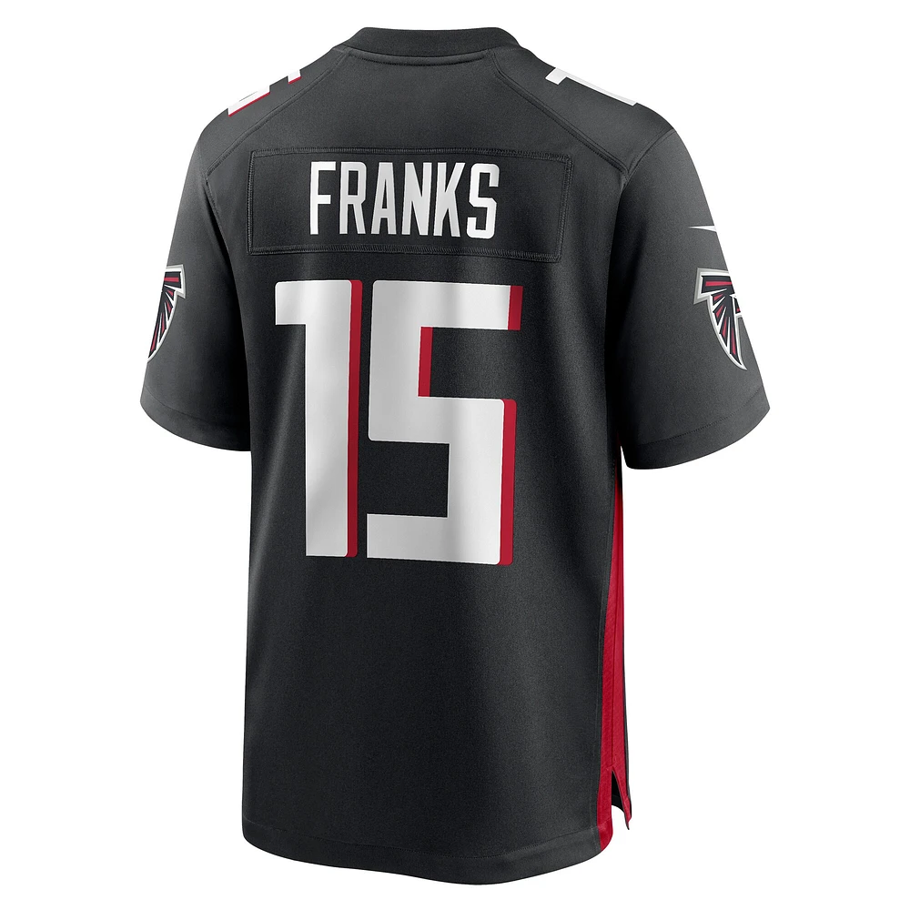 Maillot de match Nike Feleipe Franks pour hommes, noir, Atlanta Falcons