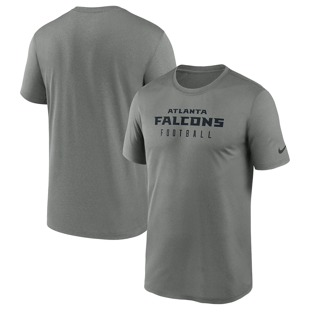 Men's Nike  Heather Gray Atlanta Falcons Sideline Legend Performance T-Shirt