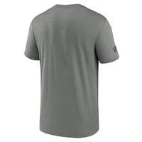 T-shirt Nike Atlanta Falcons Sideline Legend Performance pour homme, gris chiné