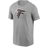 T-shirt à logo principal Atlanta Falcons Nike pour homme, gris chiné