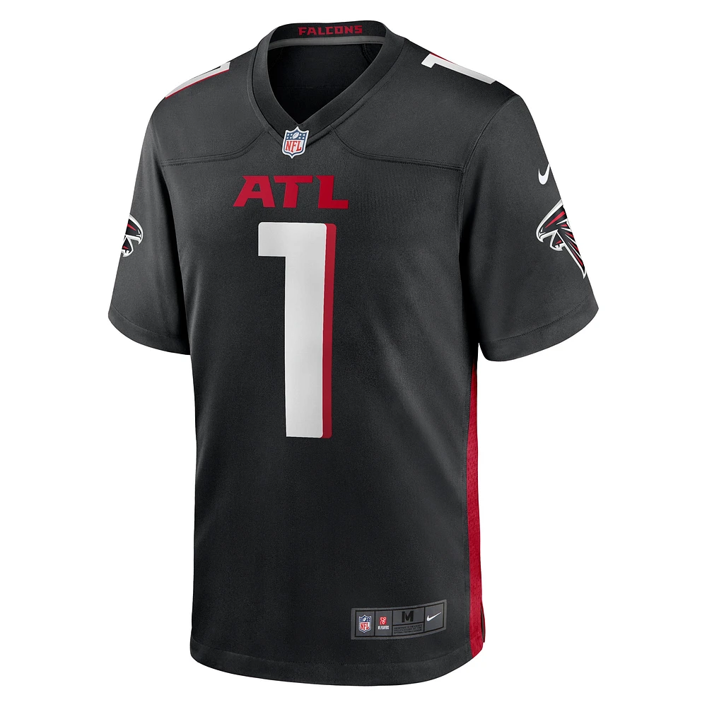 Men's Nike James Pearce Jr. Black Atlanta Falcons 2025 NFL Draft First Round Pick Game Player Jersey