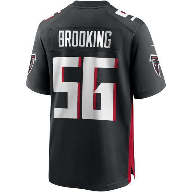 Maillot de joueur retraité du match des Falcons d'Atlanta Nike Keith Brooking pour homme, noir