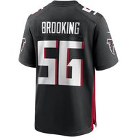 Men's Nike Keith Brooking Black Atlanta Falcons Game Retired Player Jersey