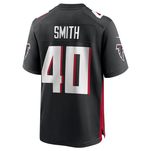 Maillot de match Nike Keith Smith des Atlanta Falcons pour homme, noir