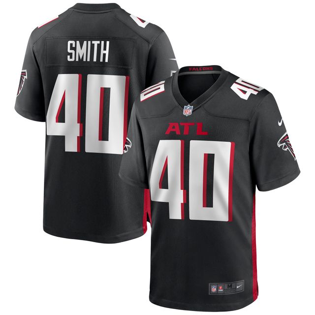 Maillot de match Nike Keith Smith des Atlanta Falcons pour homme, noir