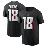 Men's Nike Kirk Cousins Black Atlanta Falcons Player Name & Number T-Shirt