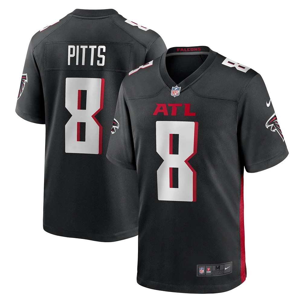 Maillot de match Nike Kyle Pitts des Atlanta Falcons pour homme, noir