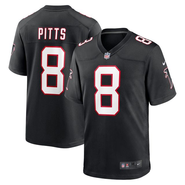 Maillot de match joueur Nike Kyle Pitts des Atlanta Falcons noir pour homme