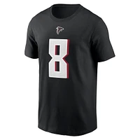 T-shirt Nike Kyle Pitts pour homme, noir, nom et numéro du joueur des Atlanta Falcons