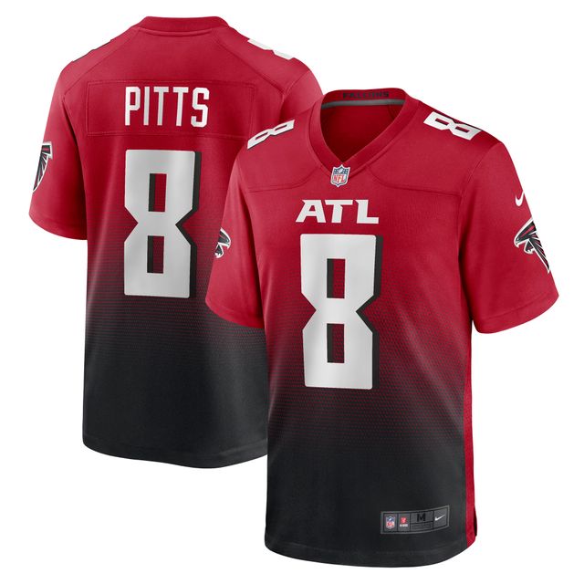 Maillot de match alternatif Nike Kyle Pitts des Atlanta Falcons pour homme, rouge