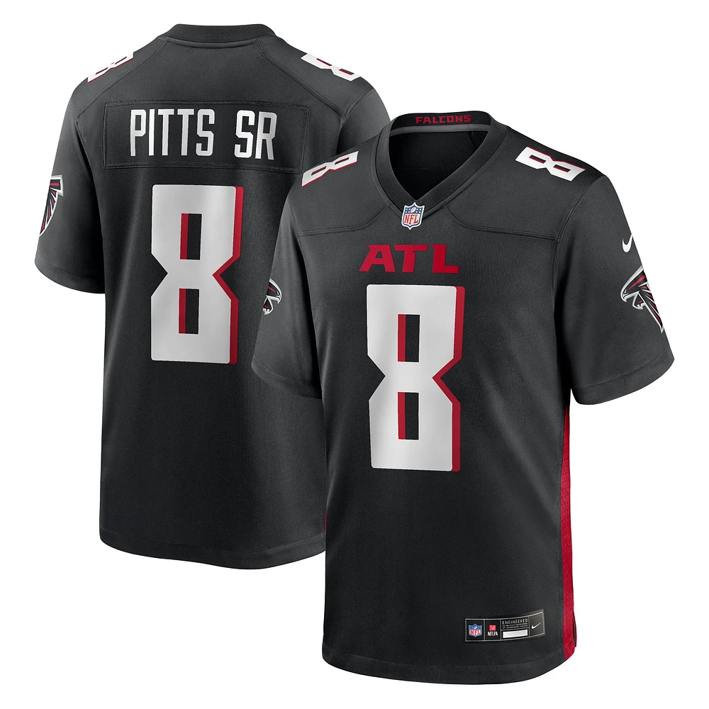 Men's Nike Kyle Pitts Sr. Black Atlanta Falcons Team Game Jersey