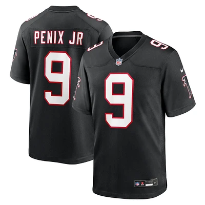 Maillot Nike Michael Penix Jr. pour homme, noir, Atlanta Falcons, Throwback Game