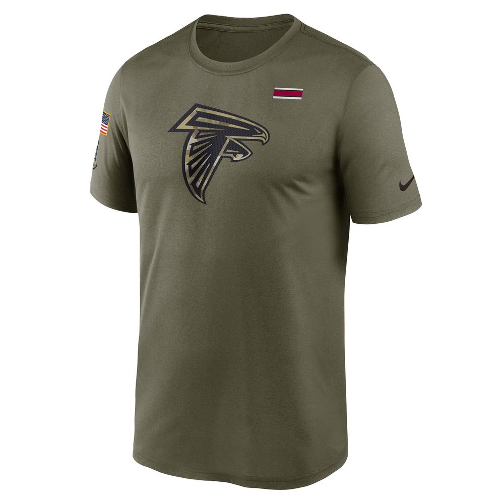 Men's Nike Olive Atlanta Falcons 2021 Salute To Service Legend Performance T-Shirt