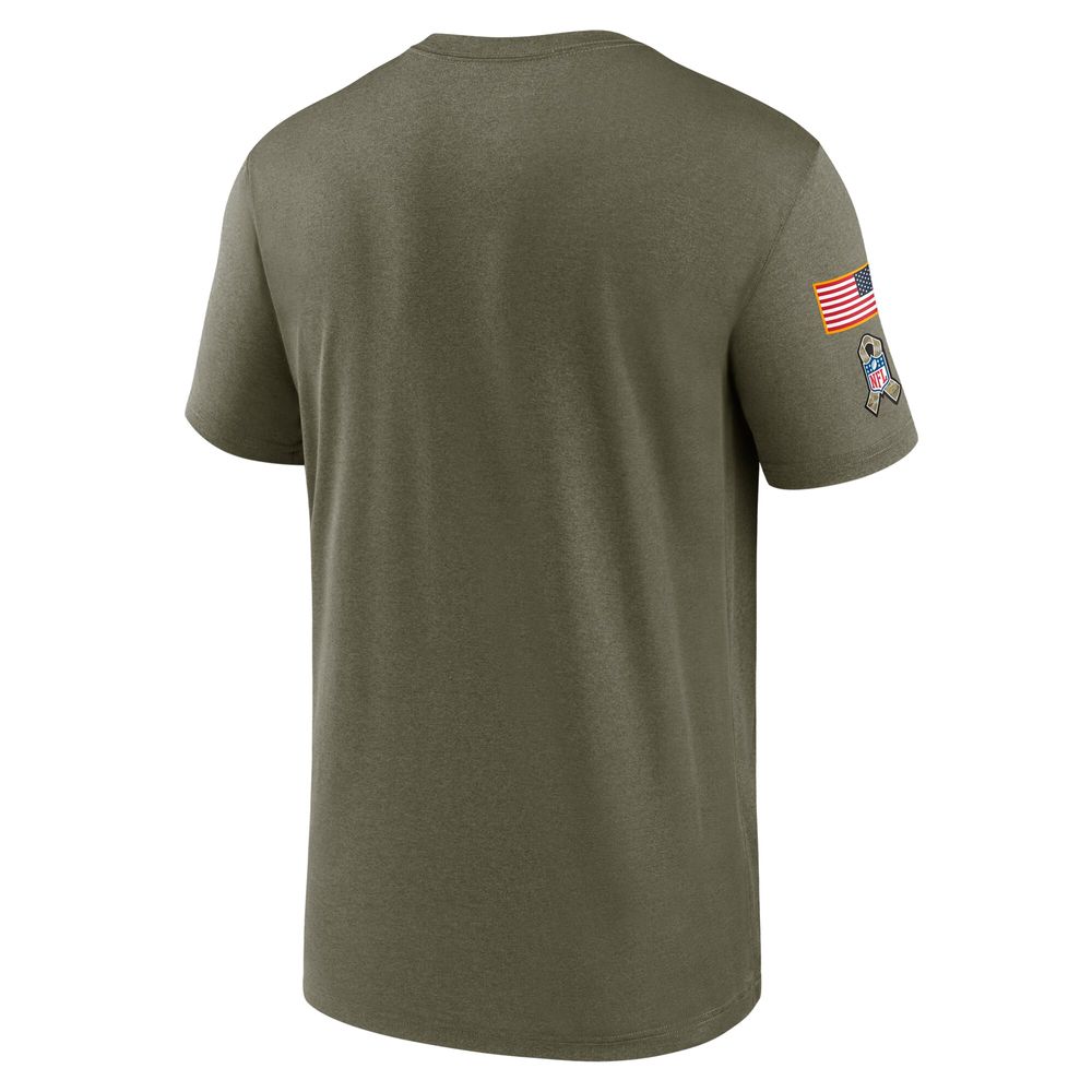 Men's Nike Olive Atlanta Falcons 2021 Salute To Service Legend Performance T-Shirt