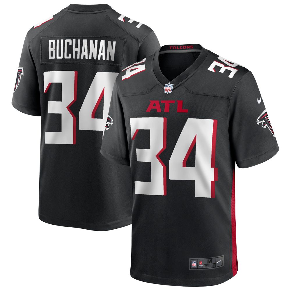 Men's Nike Ray Buchanan Black Atlanta Falcons Game Retired Player Jersey