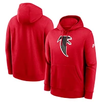 Men's Nike Red Atlanta Falcons Rewind Club Logo Pullover Hoodie