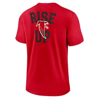 Men's Nike  Red Atlanta Falcons Rewind Slogan T-Shirt