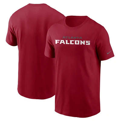 T-shirt Nike rouge avec logo de l'équipe des Atlanta Falcons pour homme