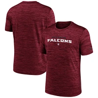 T-shirt Nike Atlanta Falcons Velocity Performance rouge pour homme