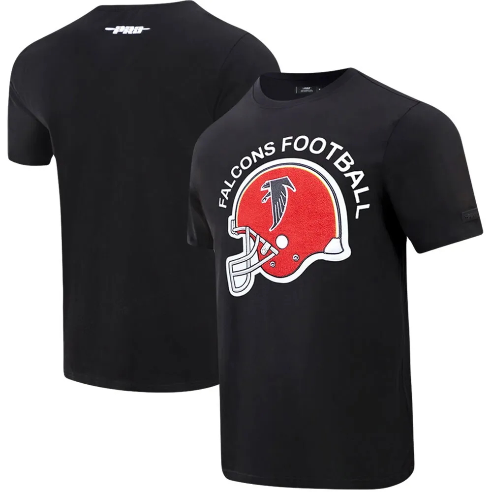 T-shirt Pro Standard Atlanta Falcons Red Helmet Wordmark pour homme, noir