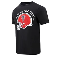 T-shirt Pro Standard Atlanta Falcons Red Helmet Wordmark pour homme, noir